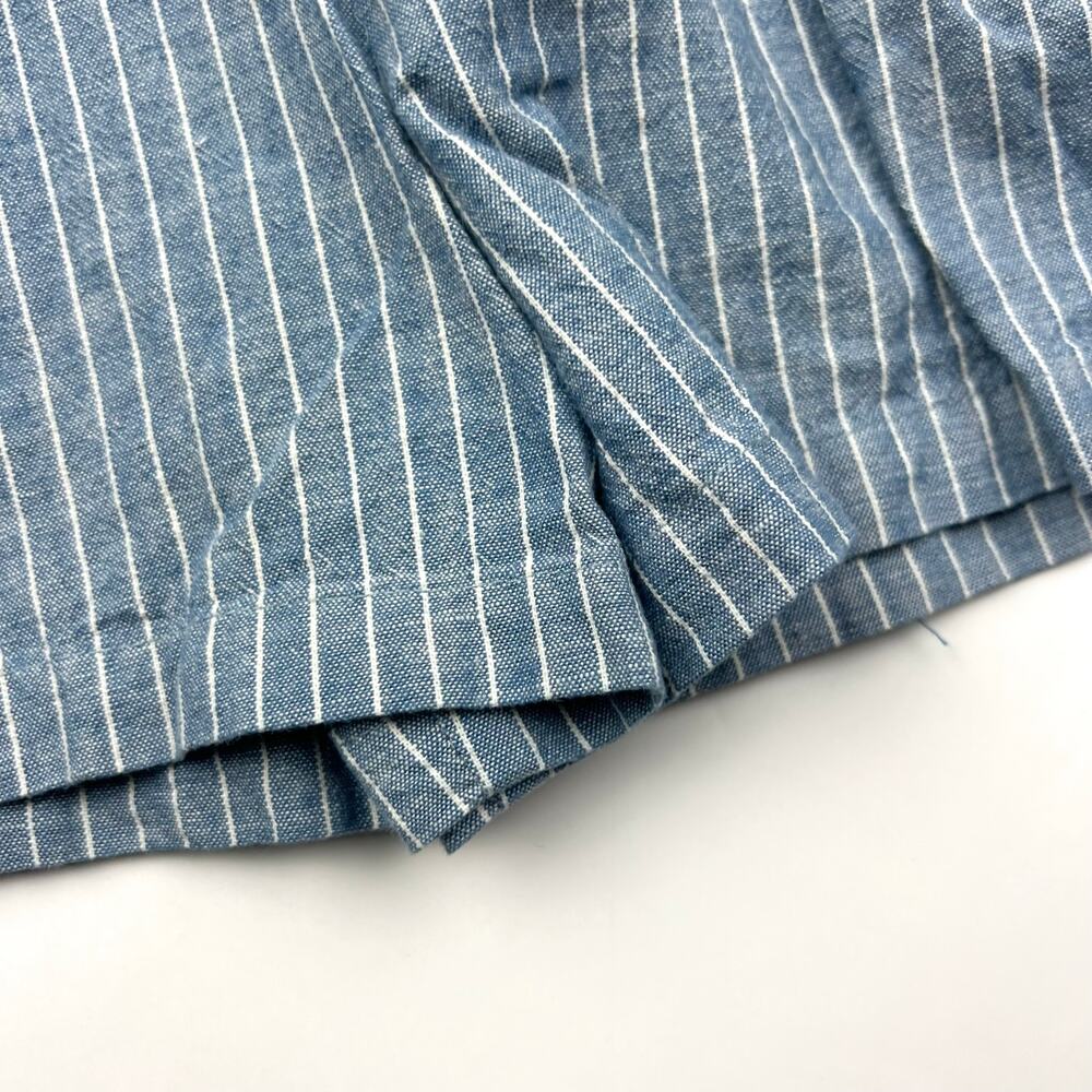 Matilda Jane Blue Stripe Ruffle Romper with Multicolor Buttons - Picture 8 of 8